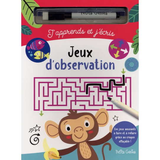 Jeux d'observation - Avec 1 feutre effaçable