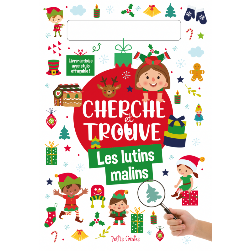 Cherche et trouve Les lutins malins - Avec 1 feutre effaçable