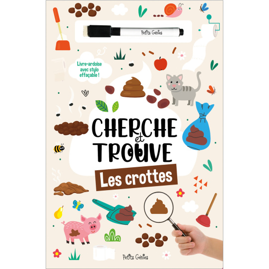 Cherche et trouve les crottes - Avec 1 feutre effaçable
