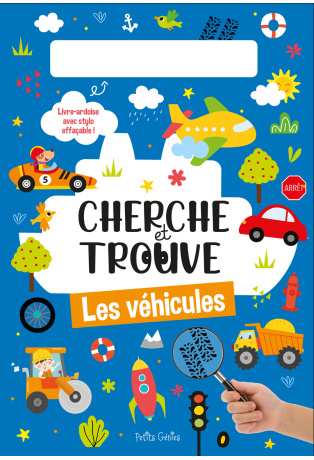 Cherche et trouve Les véhicules - Avec 1 stylo effaçable