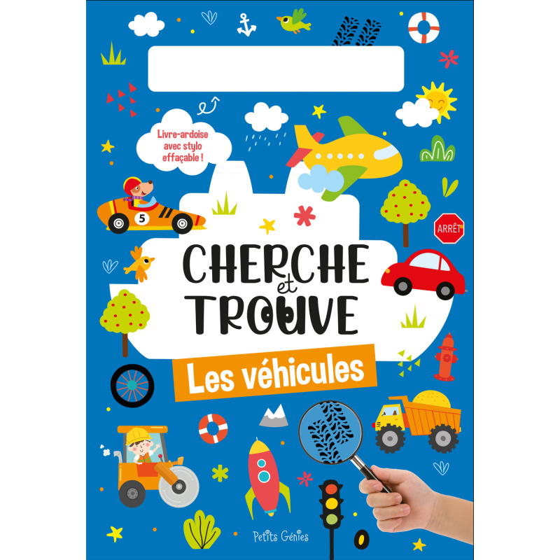 Cherche et trouve Les véhicules - Avec 1 stylo effaçable