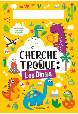 Cherche et trouve Les dinos - Avec un feutre effaçable