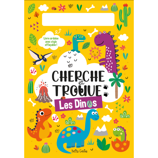 Cherche et trouve Les dinos - Avec un feutre effaçable