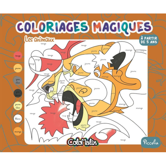 Les animaux - Coloriages magiques