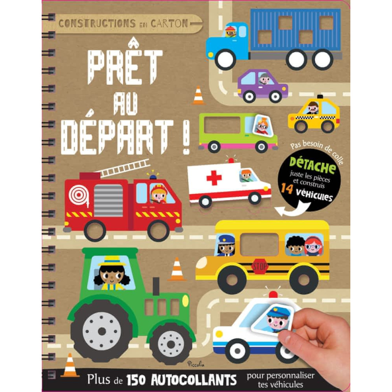 Prêt au départ ! - Plus de 150 autocollants pour personnaliser tes véhicules Prêt au départ ! - Plus de 150 autocollants pour personnaliser tes véhicules