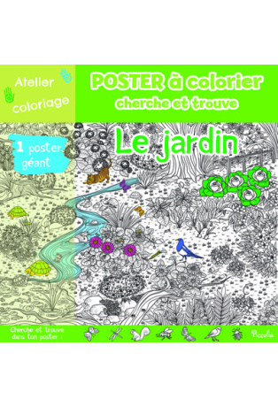 Le jardin - Poster à colorier