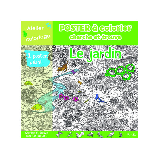 Le jardin - Poster à colorier