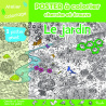 Le jardin - Poster à colorier
