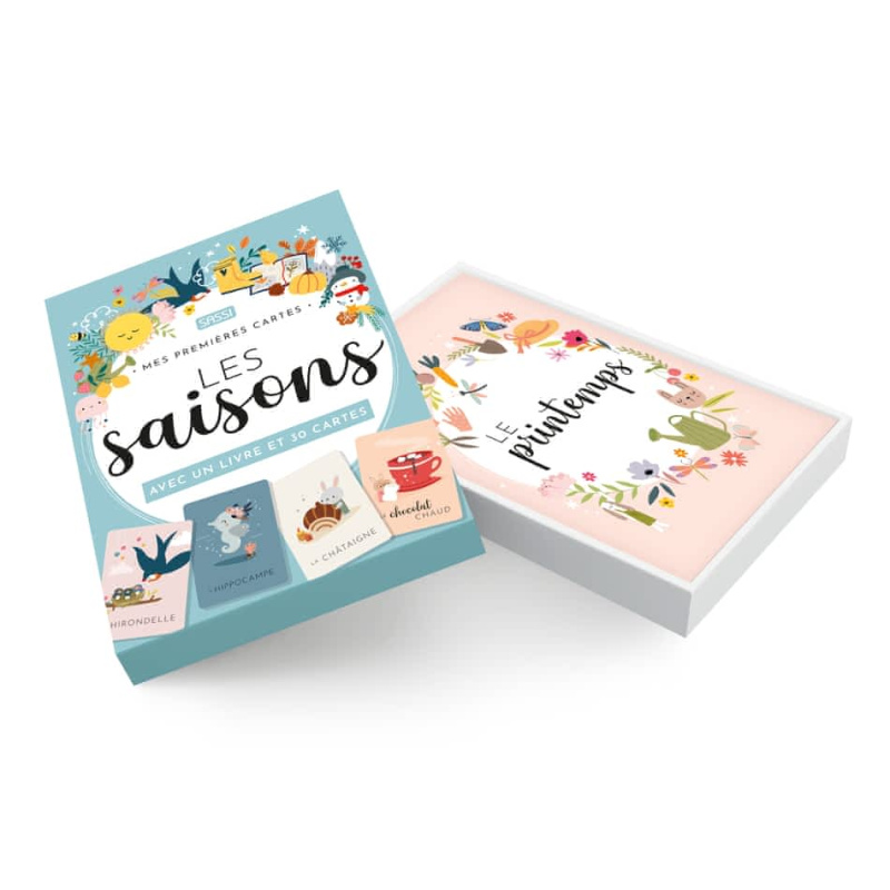 Les saisons - Avec un livre et 30 cartes