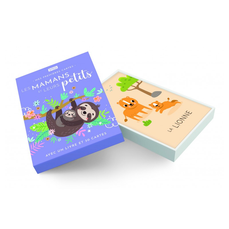 Les mamans et leurs petits - Avec un livre et 30 cartes