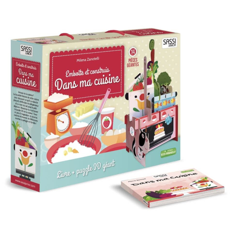 Dans ma cuisine - Livre plus puzzle 3D géant