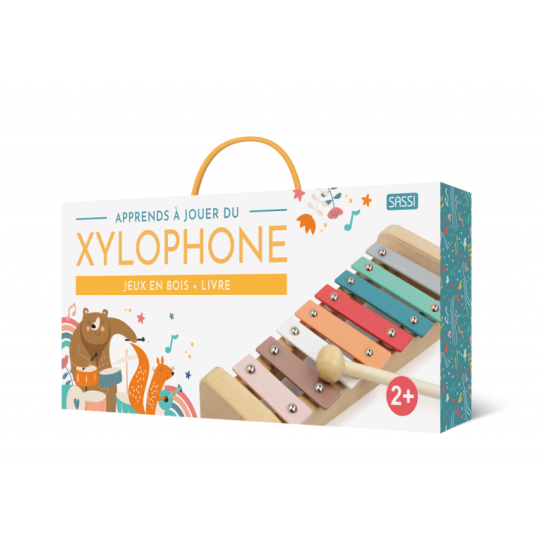 Apprends à jouer du xylophone - Jeux en bois + livre