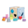 Le cube des formes - Jeu avec 12 formes en bois + livre