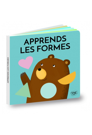 Le cube des formes - Jeu avec 12 formes en bois + livre