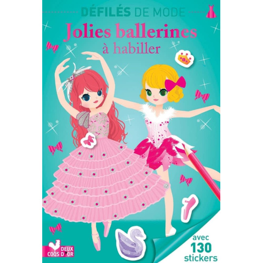 Jolies ballerines à habiller - Avec 130 stickers