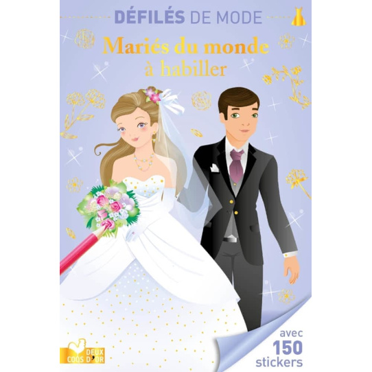 Mariés du monde à habiller - Avec 140 stickers