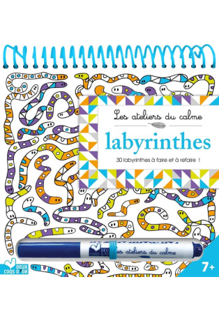 Labyrinthes - Avec 1 feutre effaçable