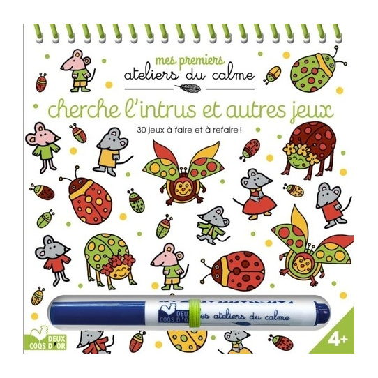 Cherche l'intrus et autres jeux - Avec 1 feutre effaçable