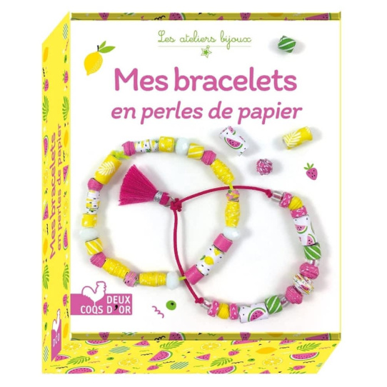 Mes bracelets en perles de papier