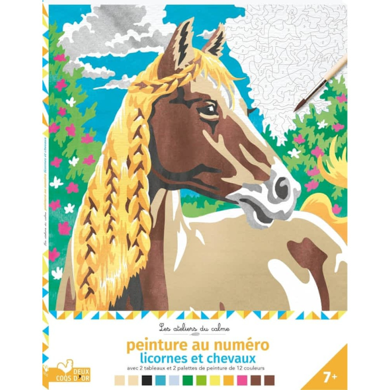 Peinture au numéro licornes