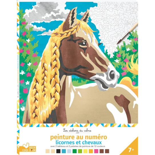 Peinture au numéro licornes