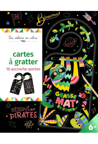 Cartes à gratter 10 accroche-portes