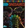 Silhouettes à gratter dinosaures