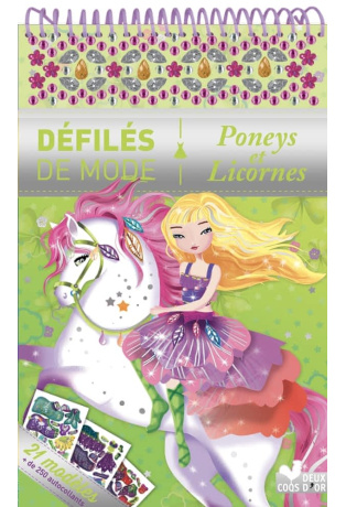 Poneys et licornes - 21 modèles + 250 autocollants