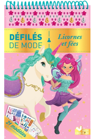 Licornes et fées - 21 modèles + 350 autocollants