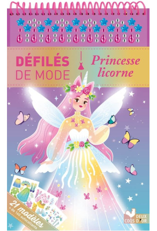 Princesse licorne - 21 modèles + 160 autocollants