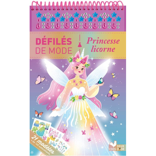 Princesse licorne - 21 modèles + 160 autocollants