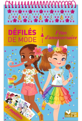 Fêtes d'anniversaire - 21 modèles + 200 autocollants