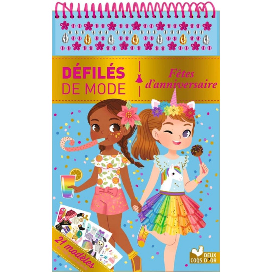 Fêtes d'anniversaire - 21 modèles + 200 autocollants