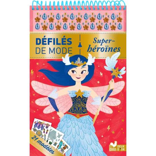 Super héroïnes - 21 modèles +  160 autocollants