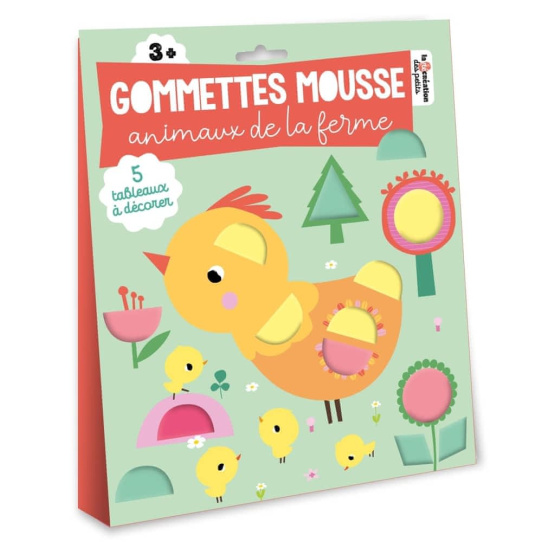 Gommettes mousse animaux de la ferme