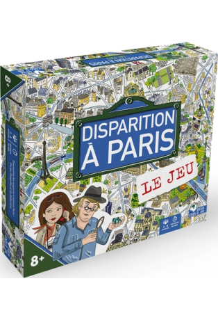 Disparition à Paris - Le jeu - coffret avec plateau et cartes