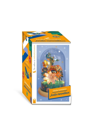 Les ateliers de Mathilde Bourgon - globe lumineux Oiseau merveilleux - coffret avec accessoires