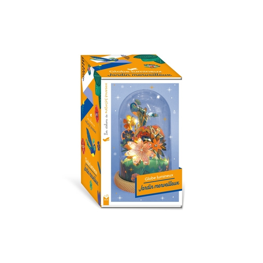 Les ateliers de Mathilde Bourgon - globe lumineux Oiseau merveilleux - coffret avec accessoires