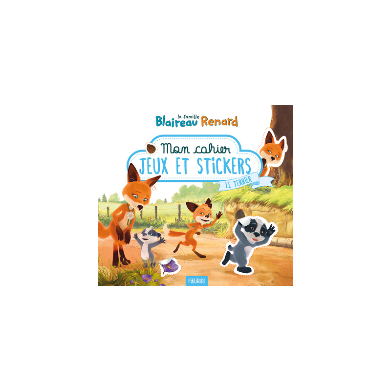 Mon cahier jeux et stickers   Le terrier