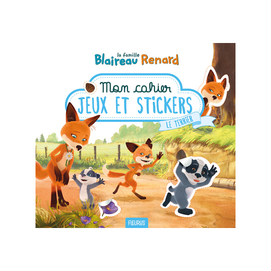 Mon cahier jeux et stickers   Le terrier