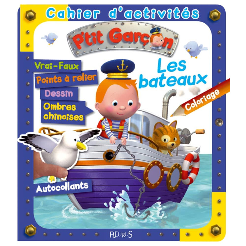 Cahier d'activités les bateaux- Grand Format