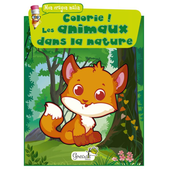 Colorie les animaux dans la nature