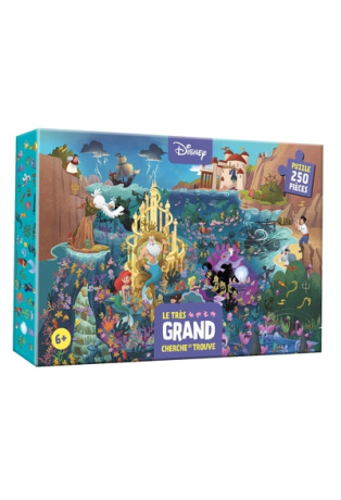DISNEY - Coffret Le très grand Cherche et Trouve - Puzzle 250 pièces