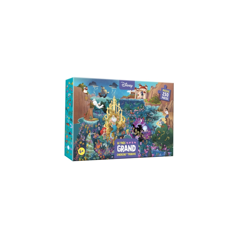 DISNEY - Coffret Le très grand Cherche et Trouve - Puzzle 250 pièces