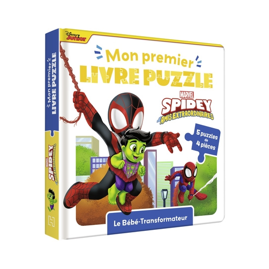 Spidey et ses amis extras – Livre puzzle : Le bébé-Transformateurs