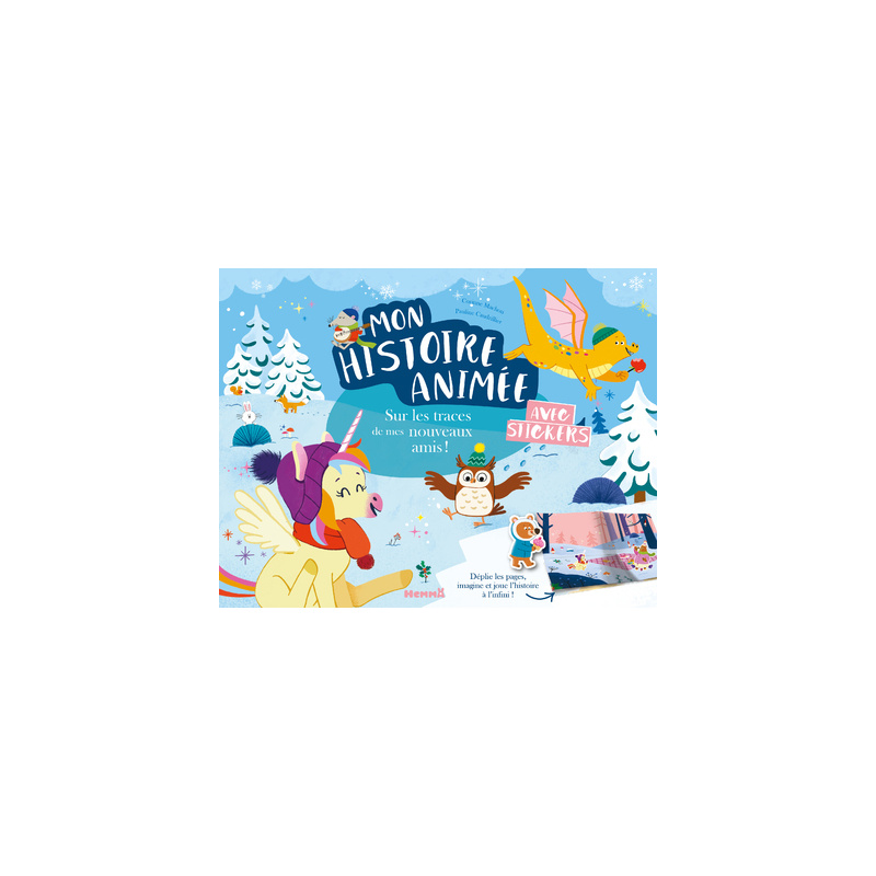 Mon histoire animée - avec stickers - Sur les traces de mes nouveaux amis !