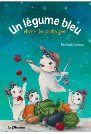 Un légume bleu dans le potager