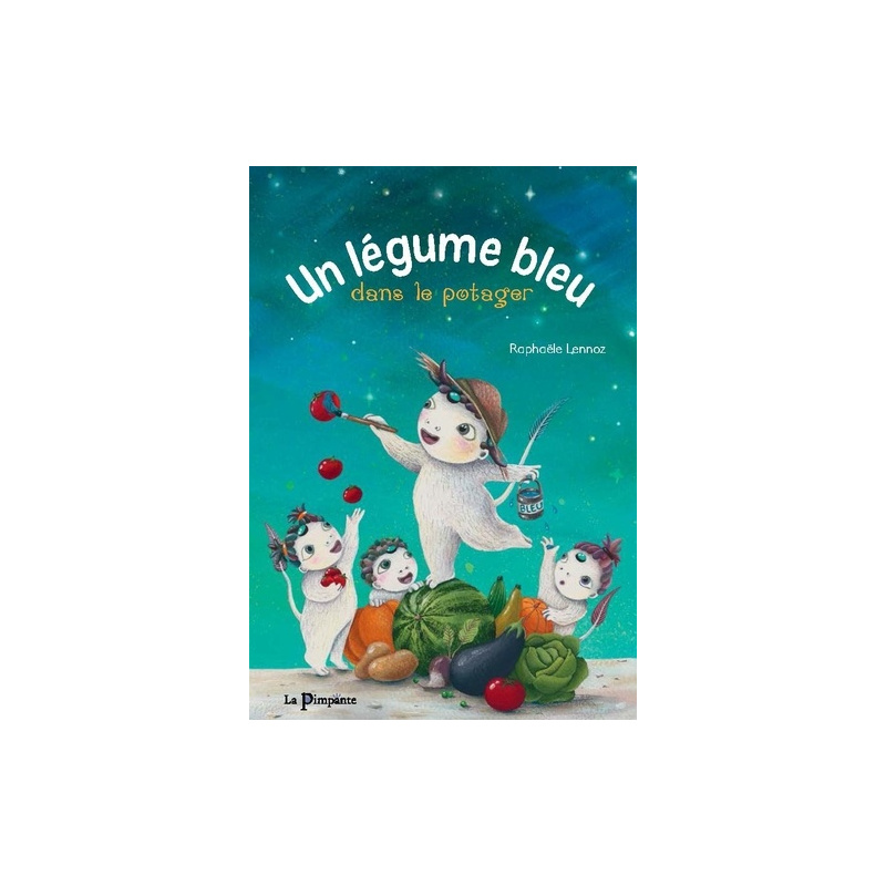 Un légume bleu dans le potager