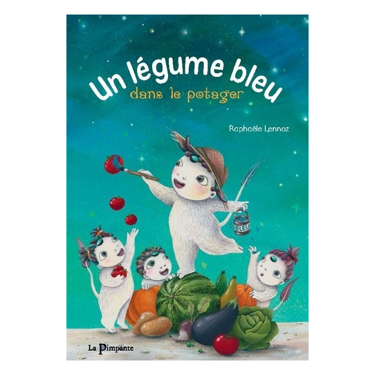 Un légume bleu dans le potager