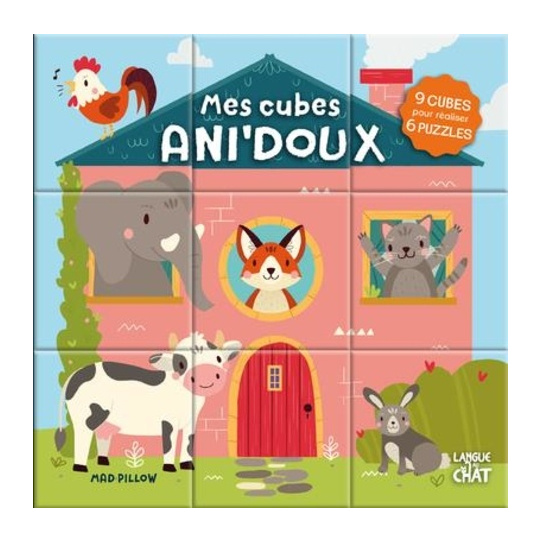 Mes cubes Ani'doux - 9 cubes pour réaliser 6 puzzles